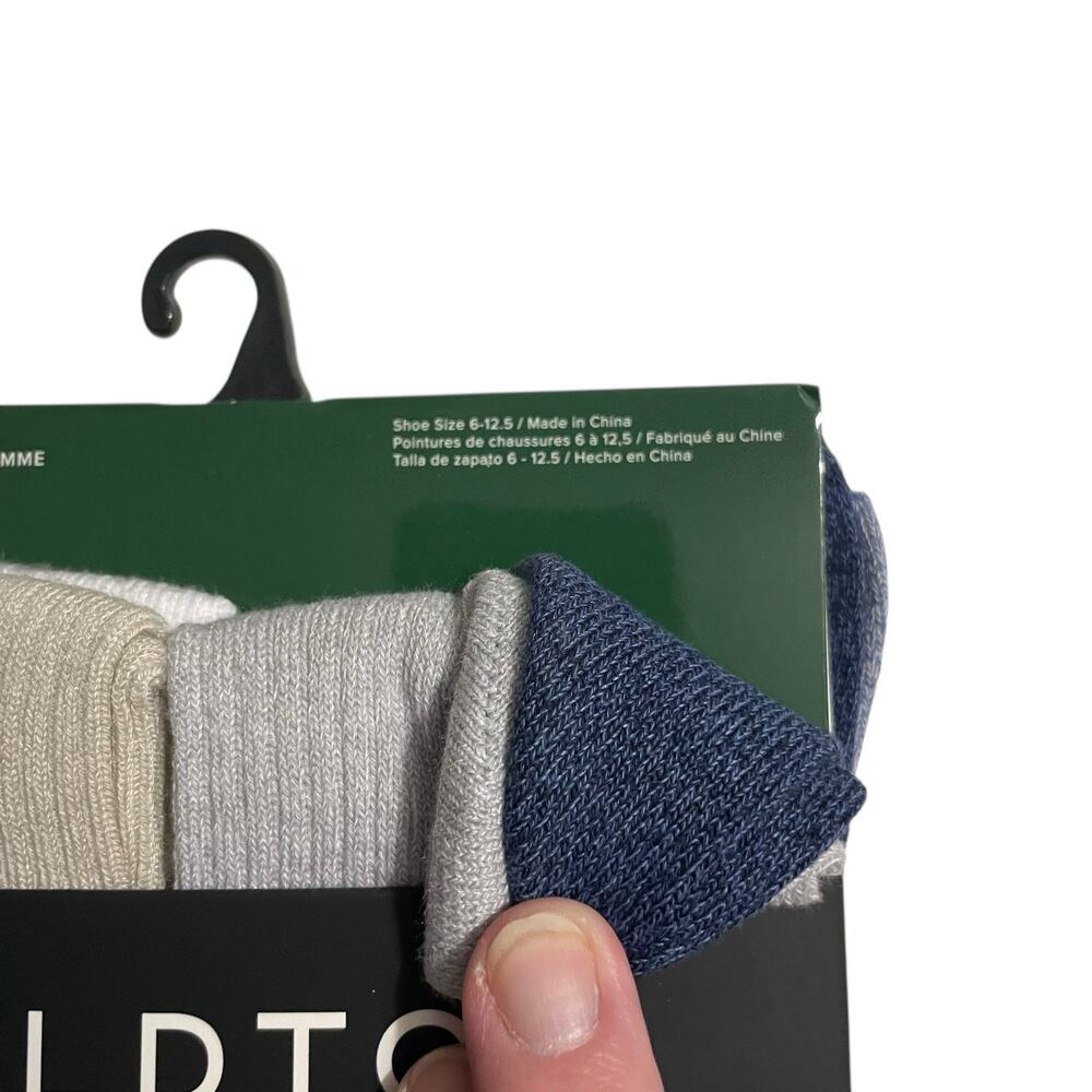 Gold Toe Goldtoe Mens Shoe Size 6-12.5 Casual Ribbed Crew Socks 6 Pack AquaFX - Picture 7 of 8
